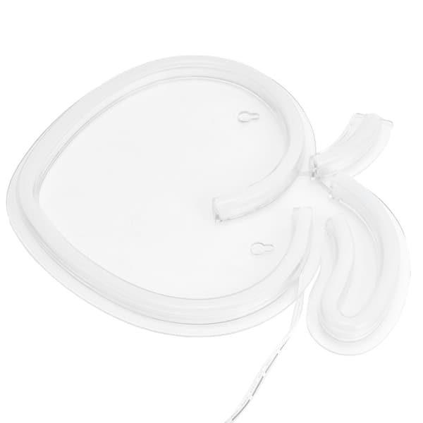 Persikoformad LED-väggneonlampa USB-dekor för sovrum, vardagsrum, fest, kontor