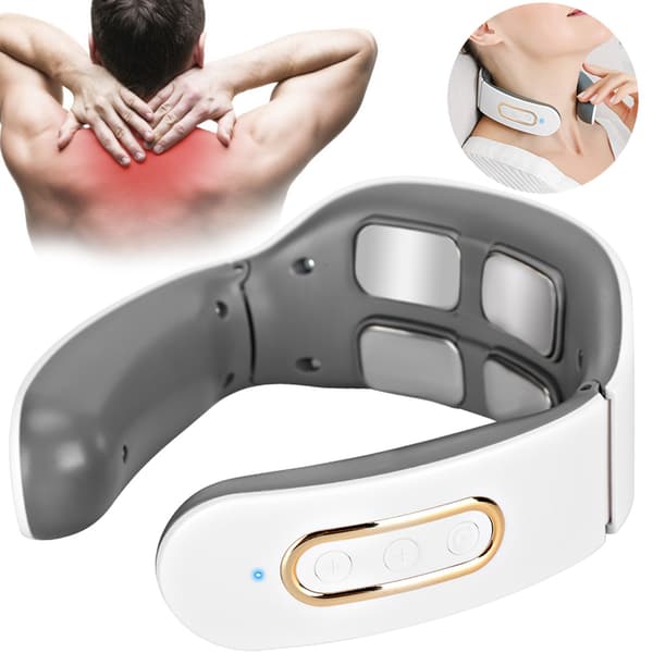 Elektrisk nackmassager Puls Cervikal Kotmassager Smärtlindring Hälsovårdsverktyg