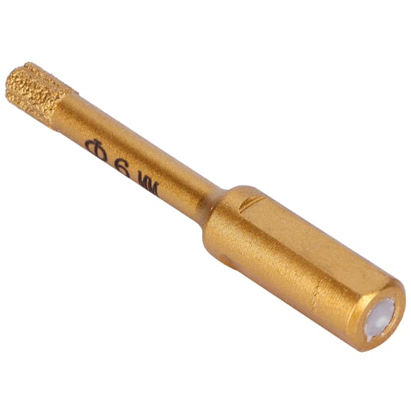 6 mm diamant hulsavsbor til glas, granit, porcelænsfliser, keramik, marmor og stenboring