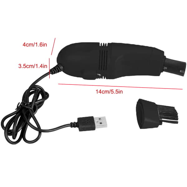 Mini USB Computer Tastatur Støvsuger PC Laptop Børste Støvrensningssæt