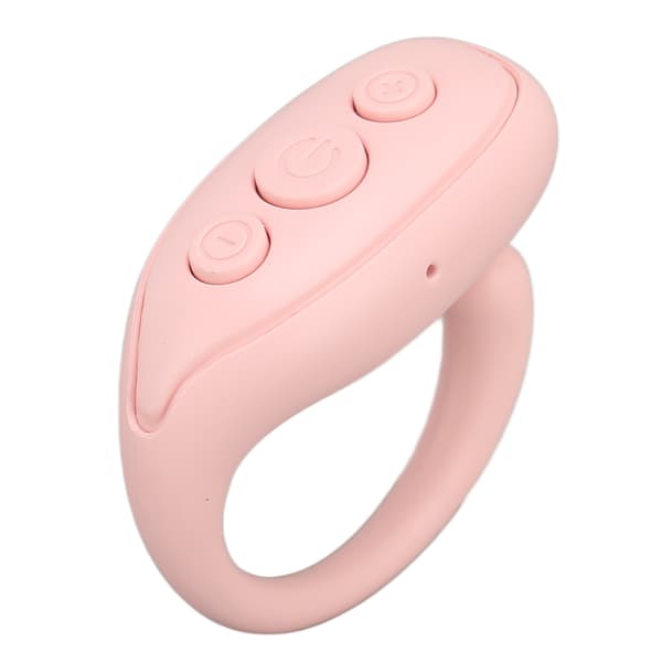 Smartphone trådløs Bluetooth-controller ABS-fingerring udvidet standby-kameraudløser til tablet, pink