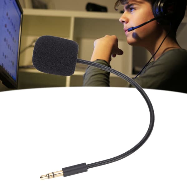 Universell 3,5 mm spelheadsetmikrofonersättning för handkontroll, svamp-legering, 1 st