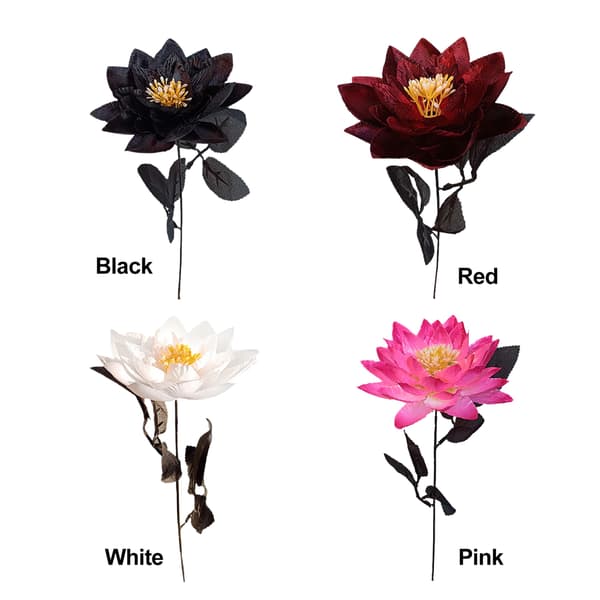 Lotus Konstgjord Blomsterdekor för Sovrum Bröllopsbordsdekoration