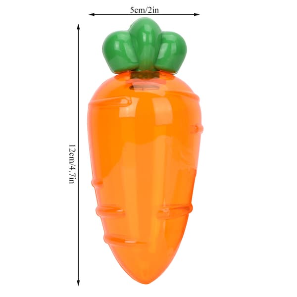 12-pack tecknad morotsformad godislåda för bröllop, babyshower, present (transparent orange)
