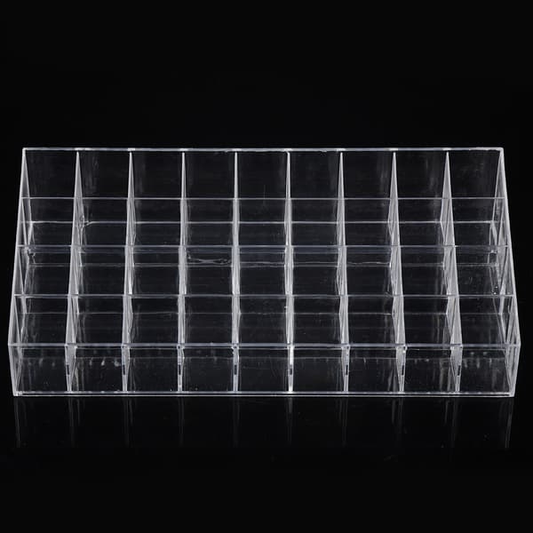 36 Gitre Gennemsigtig Læbestift Display Etui Opbevaringsboks Neglebørste Organizer Kosmetisk Display