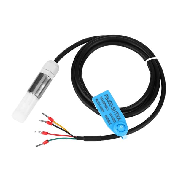Støvtæt temperatur- og fugtighedssensorprobe, rustfrit stål og plasthus, I2C-interface (SHT35)
