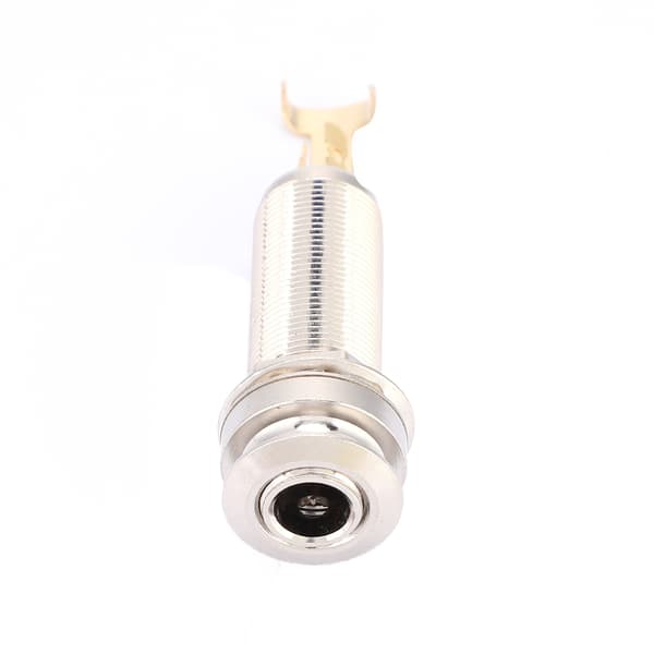 Silver Gold Koppar Stereo Endpin Jack Utgång för Elgitarr Ukulele Pickup