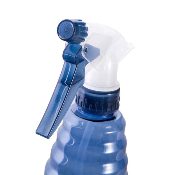 Blekspray Blå Flaska Klar Plast Handpress Trigger Trädgårdsflaskor (3-pack)