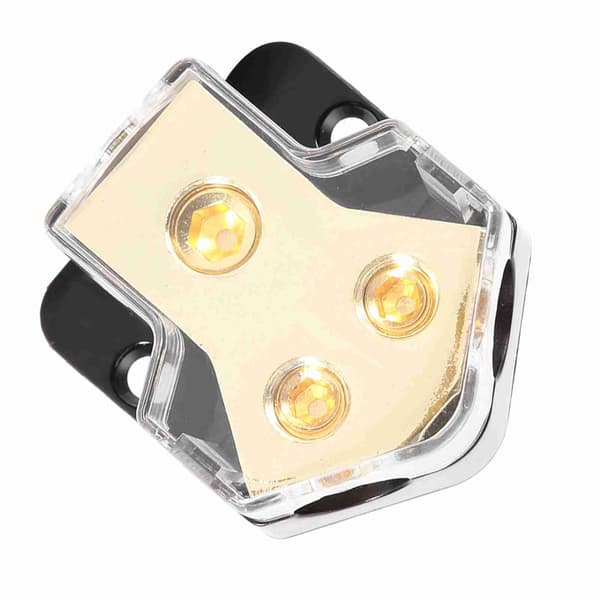Bil Audio Strømforsyning Distribution 1*1GA Ind 2*4GA Ud Blok Splitter