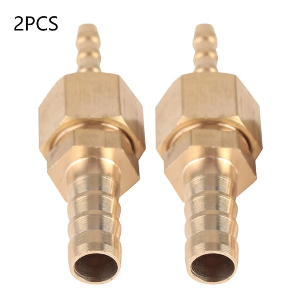 2 stk. messingreduktionsslangestuds 4-6 mm halerørsadapter