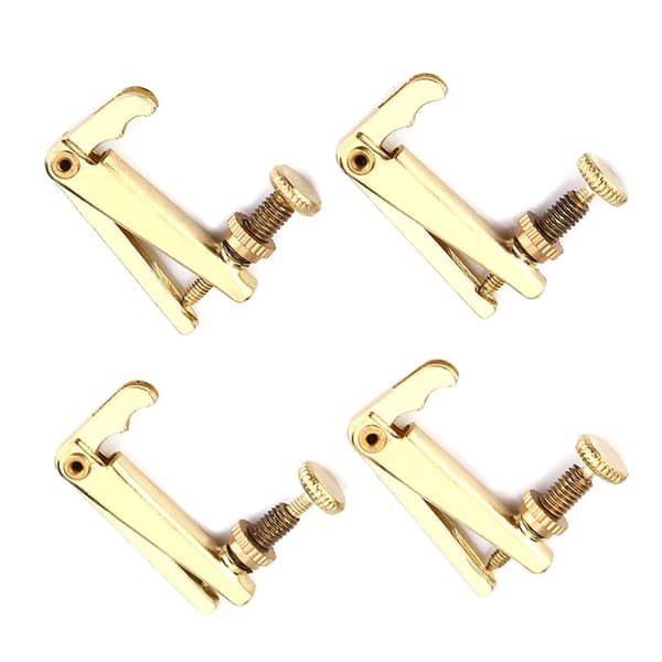 4-pak legering finstemmere strengjustering reservedele til 3/4 4/4 violin guld