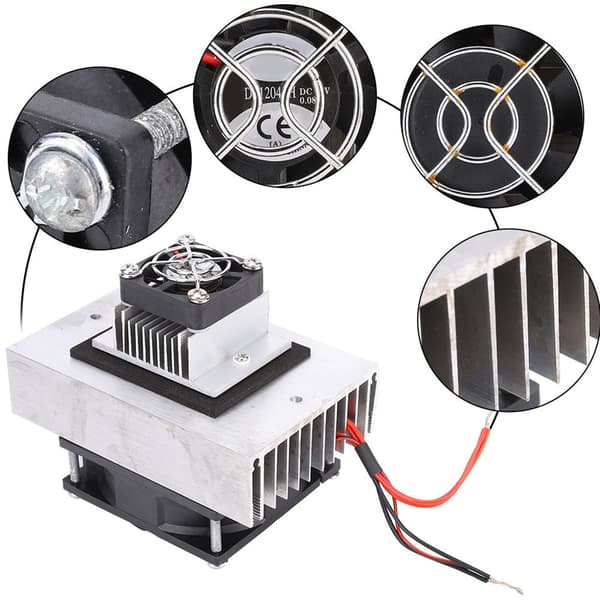 1 set DC12V termoelektrisk kylare kylsystem DIY-kit mini luftkonditionering