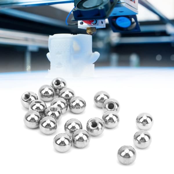20 STK M4 Kugleled i rustfrit stål til boring og trimning af perler til 3D-printer magnetiske monteringer