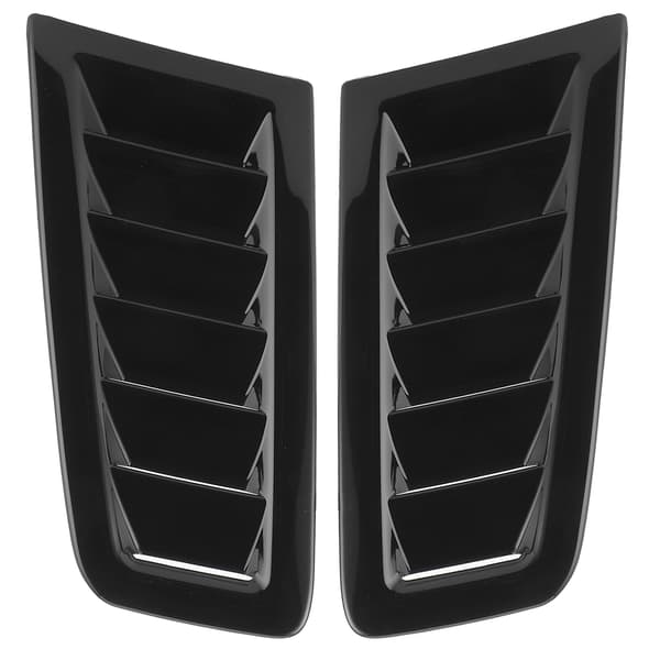 2 stk. universelle motorhjelmsudluftninger motorhjelm bildele til Focus RS MK2 Style Glanssort