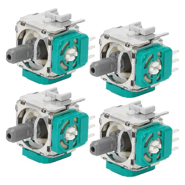 4PCS Xbox One Controller 3D Analog Stick Sensor Modul Reparationssats Metall ABS Grå Ny
