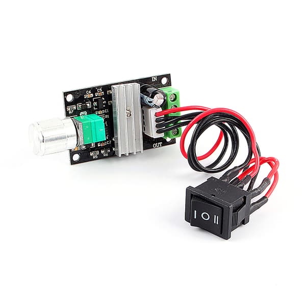 6-28V 3A PWM DC Motor Hastighedsregulator, Vendbar Pulsbredde Regulator Afbryder