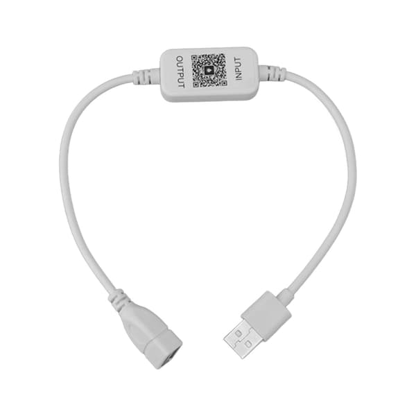 Smart IP44 Bluetooth USB enfärgad LED-listdimmerkontroll, trådlös 433MHz vit