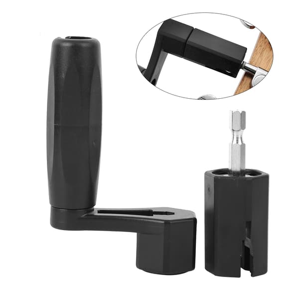 2-pack gitarrsträngvev svart ABS stallbropinneavdragare skruvmejselverktyg