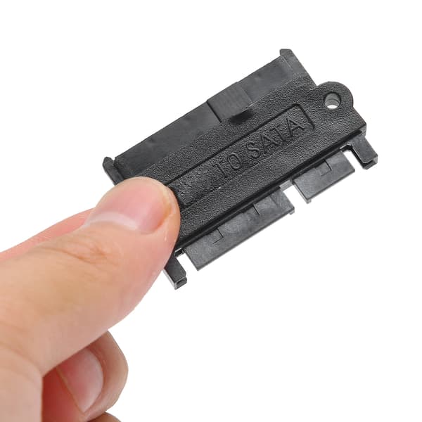 SAS til SATA Harddiskadapter 15Pin Konverter SFF8482 Sort Plastikskal Bundkort