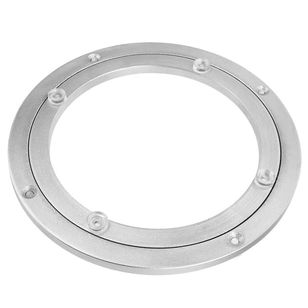 8\" Roterande displaybas i aluminiumlegering, runt vridbart stativ för utställning