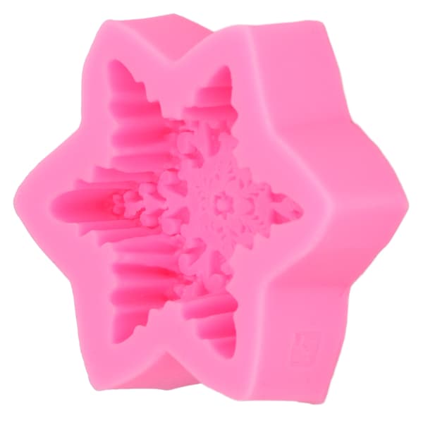 Fondantforme 3D Snefnug Premium Materiale Holdbar Nonstick Elastisk Udbredt Silikoneforme til Kage Chokolade Slik