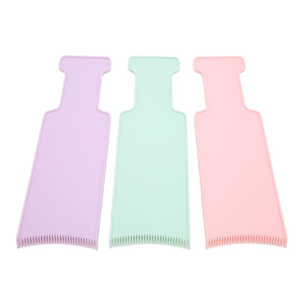 3 farver Balayage Highlighting Paddle Dye Folie Farvning Balayage Board Sæt til Hårblegning