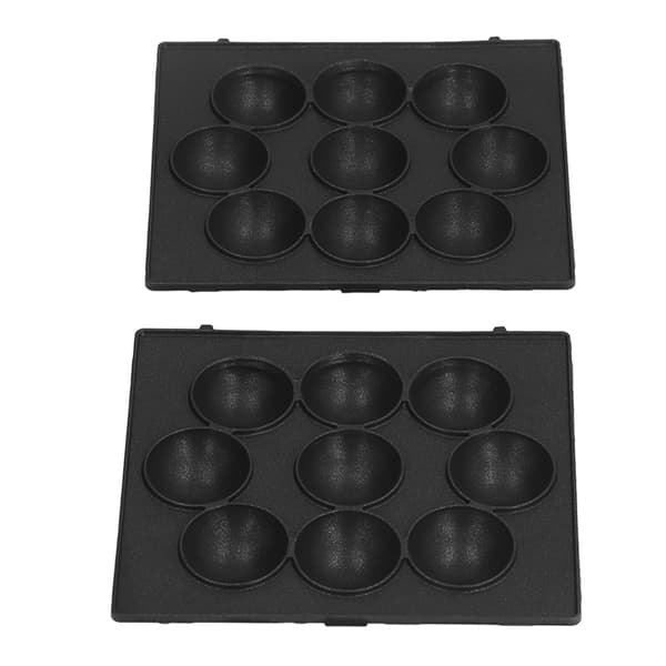 9-håls non-stick köttbullsform, säker köksbakplåt i rostfritt stål