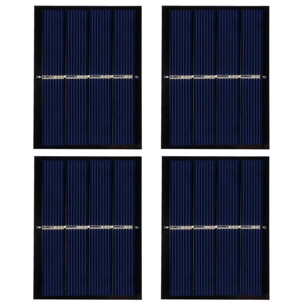 4-pak 0,65W 2V DIY solpanelmodulsystem til opladning af solcellebatteri 60x80mm