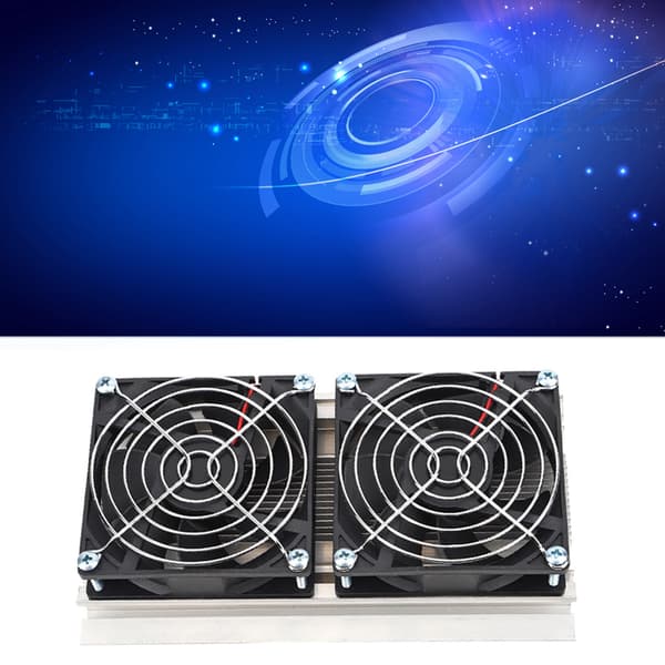 Termoelektrisk Peltier-køler 12V Dual Core Chip Set til minikøleskab, 40x40mm