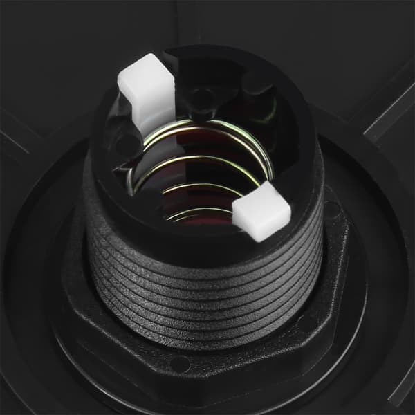100 mm massiv arkadknapp med LED-konvexitet konsolbyte (röd)