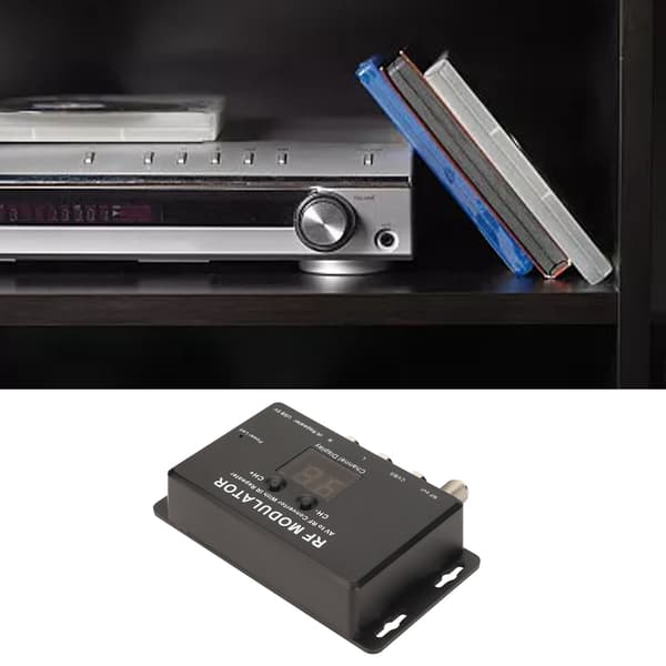 RF-modulator Pro PAL NTSC 21-kanals AV till RF-omvandlare för STB DVR DVD