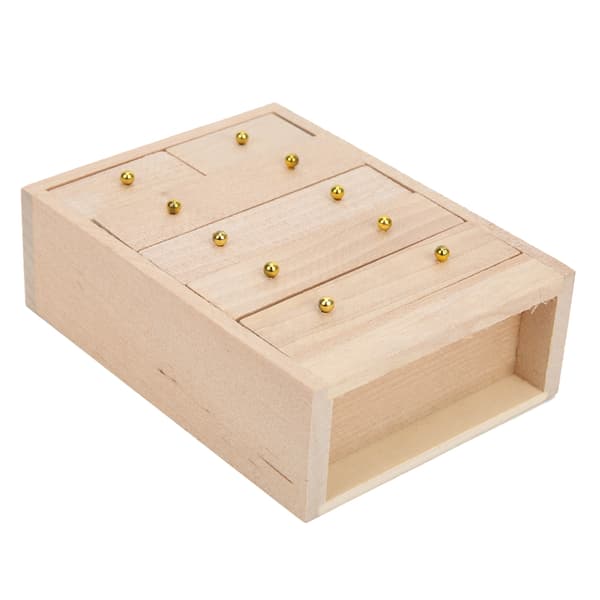 Dukkehus Miniature Træskab Model Møbeldekoration til 1:12 Dukkehus