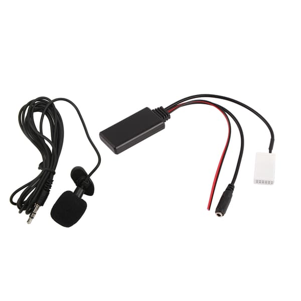 12Pin RD4 Bilstereo Bluetooth AUX-adapter med mikrofon för Citroen C2 C3 C4 C5 C6 C8 Radio Kabelhärva