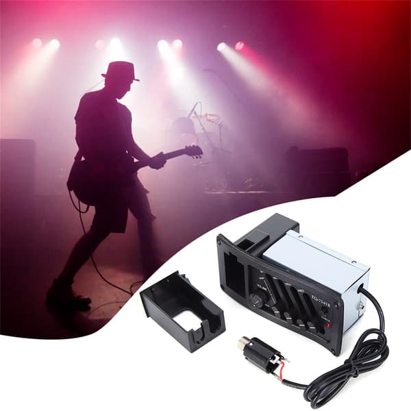 Træ akustisk guitar pickup EQ 7545R med bas mellemtone diskant forstærker