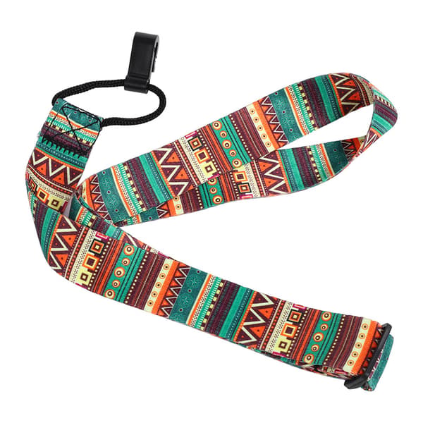 Justerbar Nylon Universal Ukulele Rem med Krok för Minigitarr