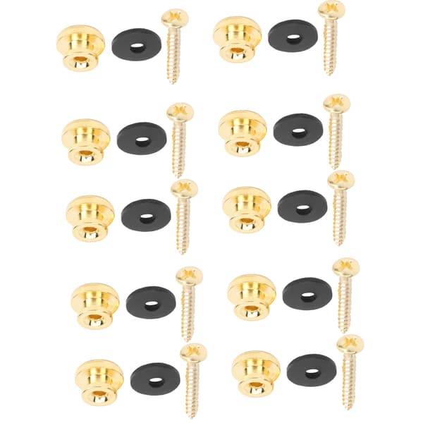 5-pak guitarrem-låse til bas-ukulele instrumenttilbehør, guld