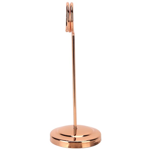 Bordnummerholder i rosaguld rustfrit stål, holdbar klips til hotelrestaurant, 15,5 cm