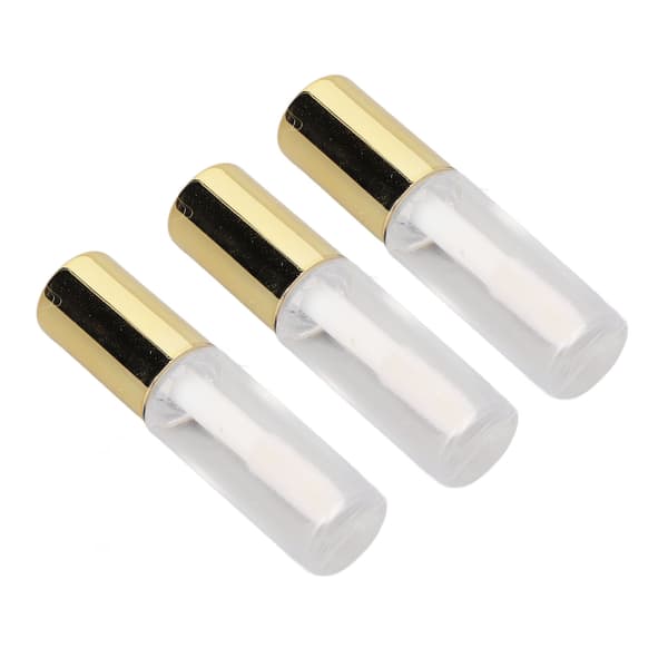 1,2 ml tomma läppglansrör Guld Transparent Förseglat Litet Läppglansrör Resedispenseringsrör för DIY Läppglans
