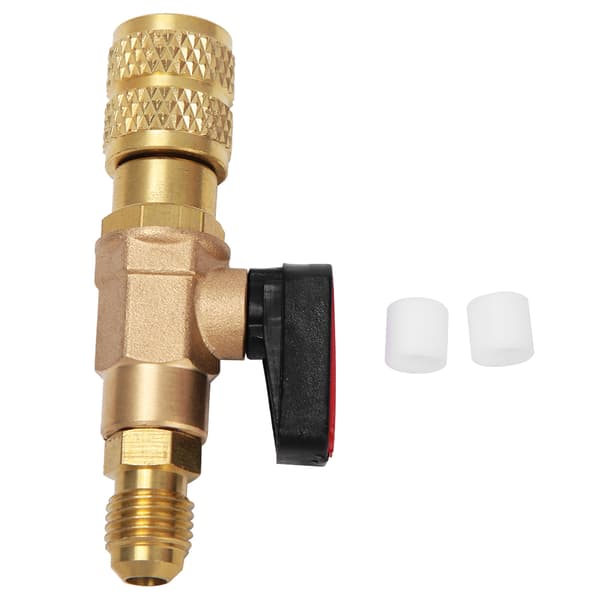 Messing R410 Køle Kugleventil 45BAR G1/4 G5/16 Adapter Stik