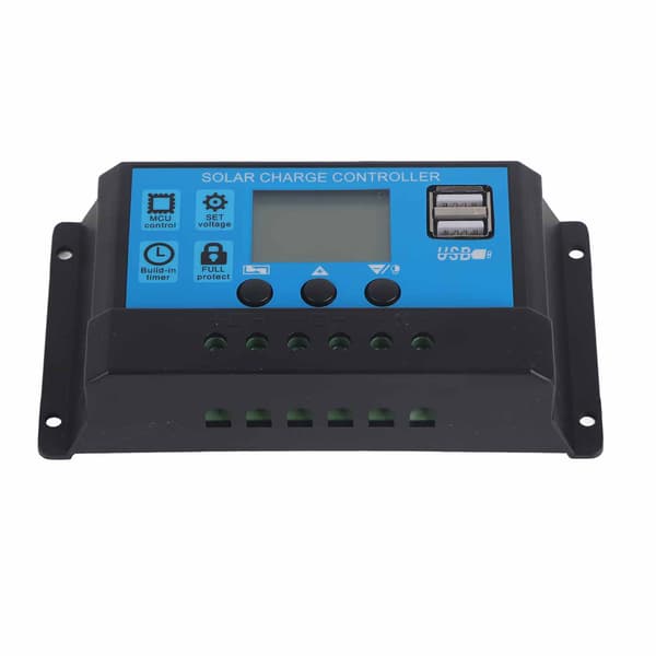 20A 12V 24V 2-vägs MOS Solcellsladdningsregulator PWM 3-stegs Batteriregulatorpanel