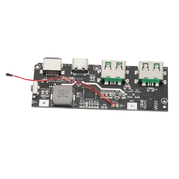 USB-oplader modul 5-port Dobbelt Micro & Type-C Hurtigopladning PCB 4.5-13.5V