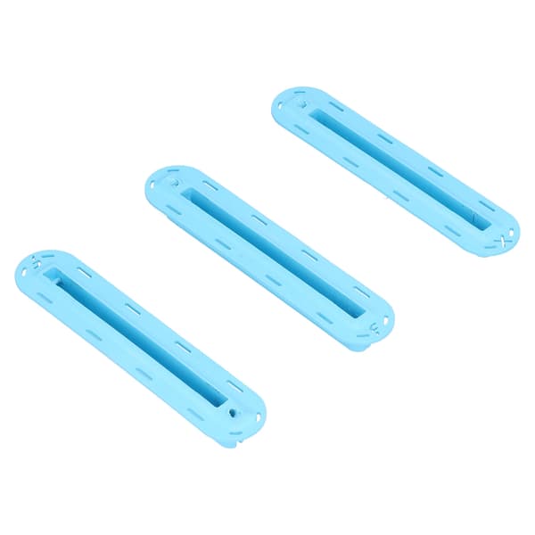 Surfbräda Fenbox Plugg Kit - 3-pack Plast Roderkanalbas med Skruvar, Blå