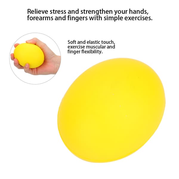 2st Silikon Greppboll Hand Finger Styrketräning Massage Terapi Stresslindring