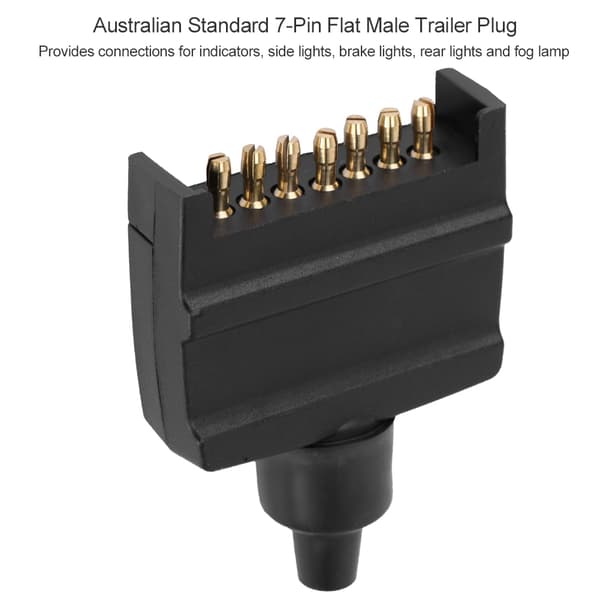 Australsk 7-polet flad han-trailerstikadapter til campingvognstrailer
