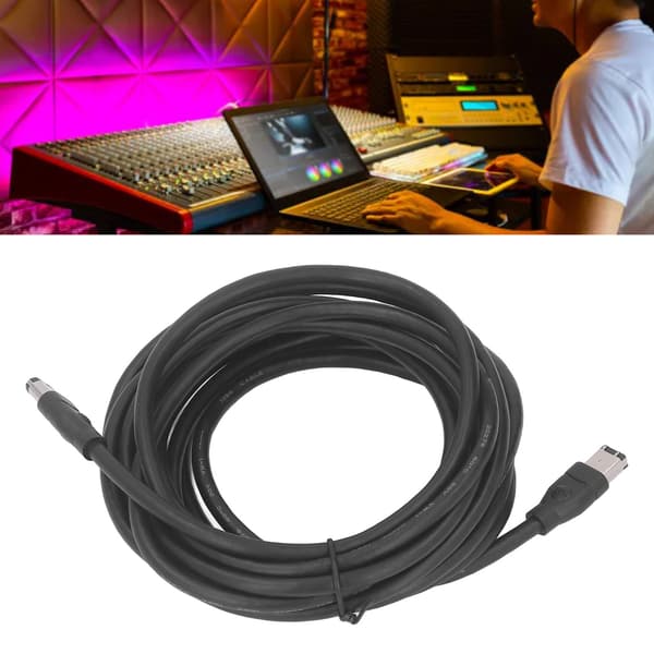 Firewire 6-bens han til 6-bens han IEEE1394-kabel til videokamera, digitalkamera, printer - 4,8m