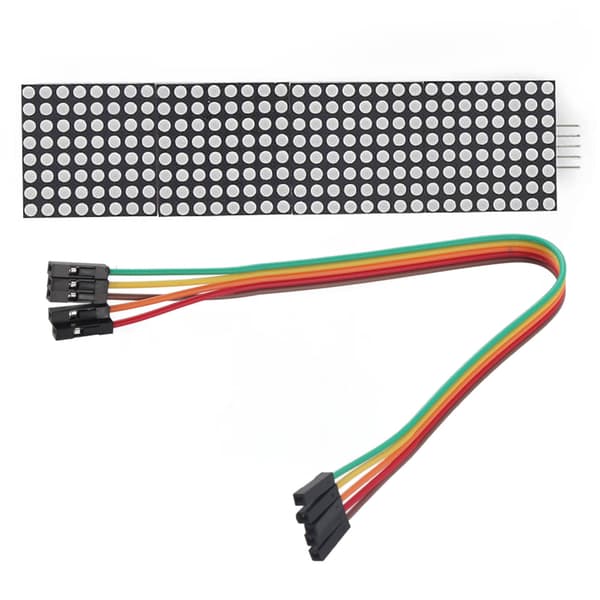 LED Dot Matrix Display Controller Modul, 4-i-1 MCU-kort til gør-det-selv-projekter