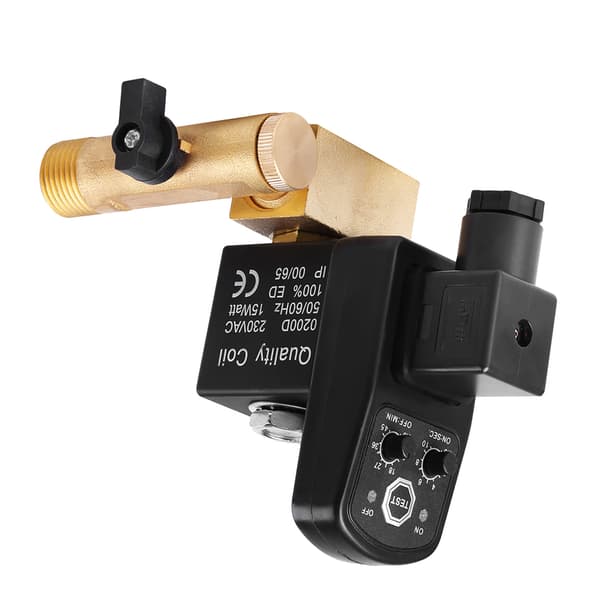 G1/2 DN15 Automatisk Elektronisk Timer Aftapningsventil til Kompressorkondens (230V AC)