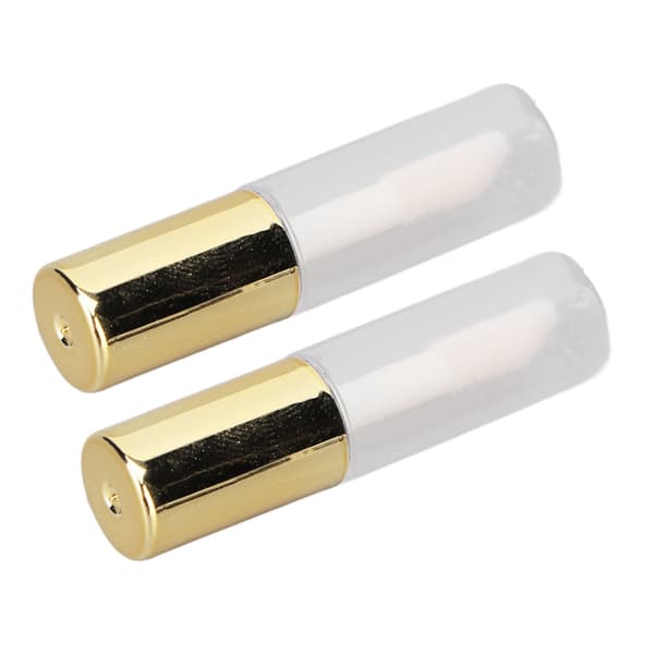 1,2 ml tomma läppglansrör Guld Transparent Förseglat Litet Läppglansrör Resedispenseringsrör för DIY Läppglans