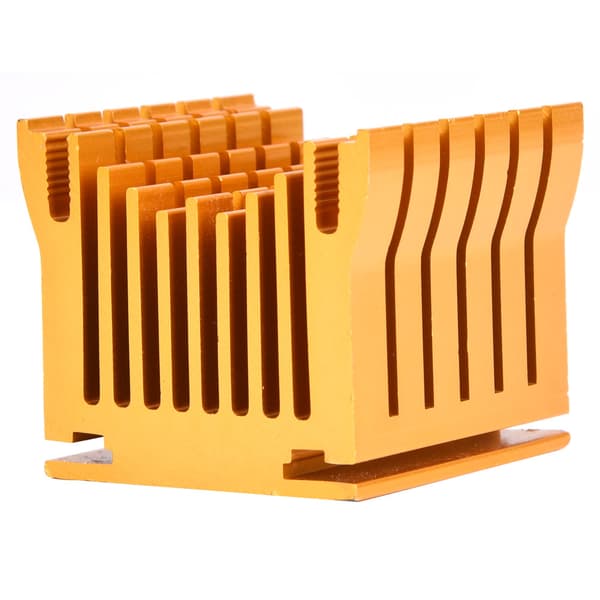 Premium guld aluminium køleplade 43x40x36mm til PCB strømkort køling