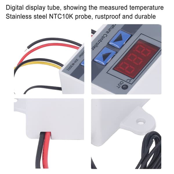 4 STK 12V LED Digital Termostat Modul Temp Controller 120W Varme Køleafbryder
